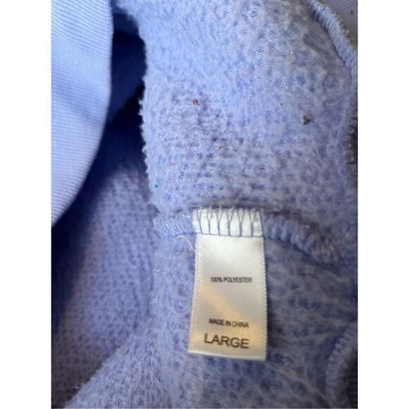 Muk Luks Women’s Large Sherpa Colorblock Top & Fleece Jogger Set Outfit - Picture 6 of 8